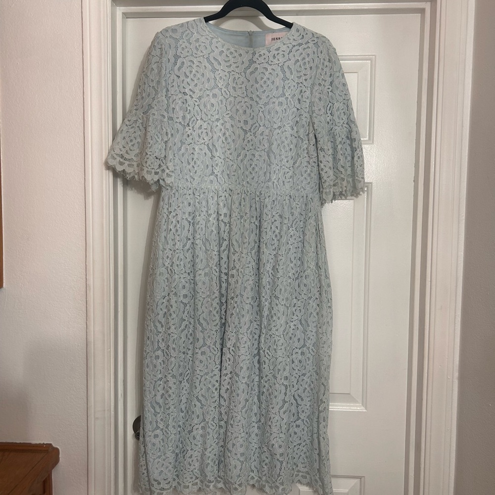 Jessakae dress, light blue lace dress